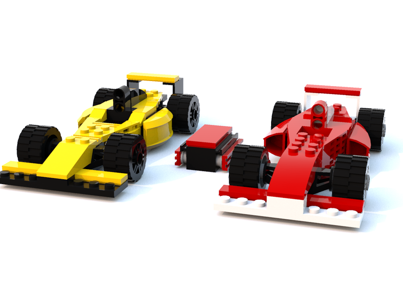 Illustration for article titled When I'm bored, I build racecars out of virtual Lego bricks